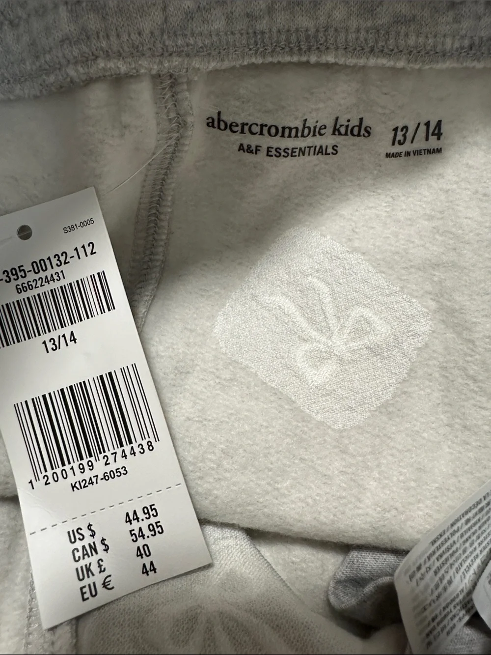 ❤️ NWT/NWOT Abercrombie Kids Hoodie & Wide Leg Jogger Pant Set 13/14